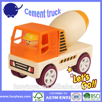 promotional wooden concrete mixer truck toy